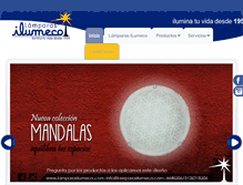 Tablet Screenshot of lamparasilumeco.com